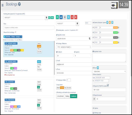 reservation software for your laser tag business