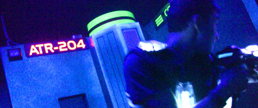 how to build a blacklight laser tag attraction
