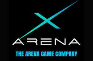 The arena game company logo